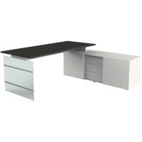 kerkmann Komplett-Arbeitsplatz LUGANO, graphit