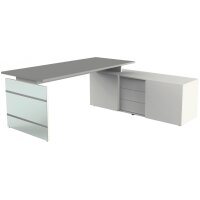 kerkmann Bureau complet LUGANO, graphite