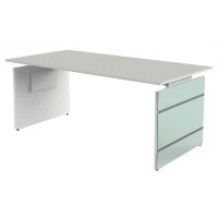 kerkmann Wangen-Schreibtisch LUGANO, (B)1.800 mm, graphit