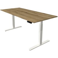 kerkmann Sitz-Steh-Schreibtisch Move 3, (B)1.800 mm, weiss