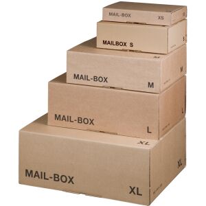 SMARTBOXPRO Paket-Versandkarton MAIL BOX, Grösse: S, braun