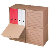 smartboxpro Conteneur darchives, couvercle frontal, marron
