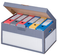smartboxpro Boîte darchives à couvercle, gris