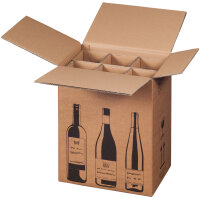 SMARTBOXPRO Flaschen-Versandkarton, für 2 Flaschen