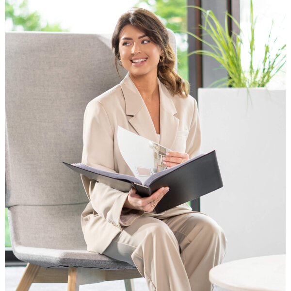 rillstab Sichtbuch "Original", DIN A4, 120 Hüllen, schwarz