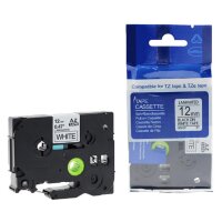 rillprint Schriftbandkassette, schwarz weiss, 9 mm x 8 m