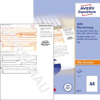 AVERY Zweckform Vordruck SEPA-Standardüberweisung,...