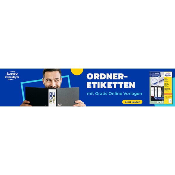 AVERY Zweckform Ordnerr&uuml;cken-Etiketten, 61 x 297 mm, 10 Bl.