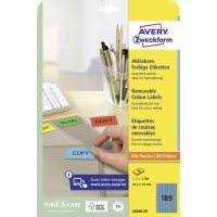 AVERY Zweckform Stick&Lift Etiketten, 38,1 x 21,2 mm,...