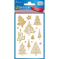 AVERY Zweckform ZDesign Stickers de Noël Arbres