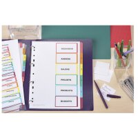 AVERY Intercalaires Readyindex, PP, 6 touches, A4