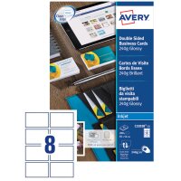 AVERY Cartes de visite Quick&Clean, 240 g m2, blanc...