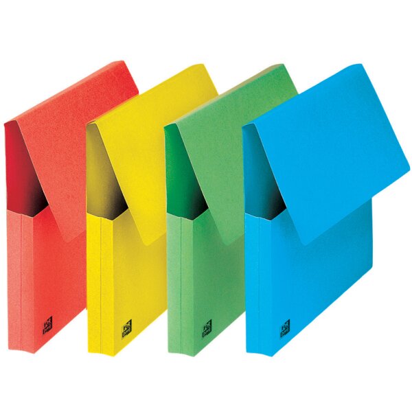 Oxford Pochette document à soufflet, A4, carton, vert