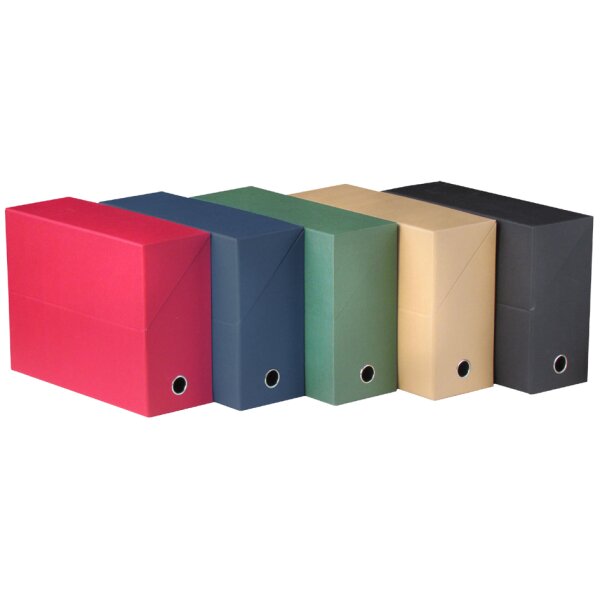 Oxford Dokumentenmappe, aus Wellpappe, blau