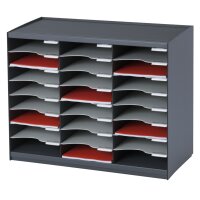 PAPERFLOW Sortierstation, 24 Fächer, anthrazit