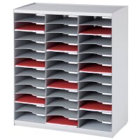 PAPERFLOW Sortierstation, 36 Fächer, grau