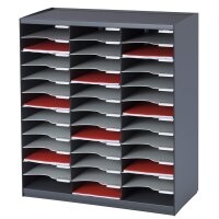 PAPERFLOW Sortierstation, 36 Fächer, anthrazit