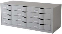 PAPERFLOW Bloc à tiroirs, 12 tiroirs, couleur: gris