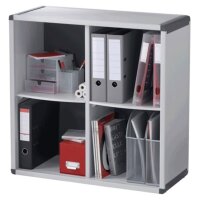 PAPERFLOW Etagère, 4 casiers, gris / anthracite