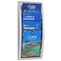 PAPERFLOW Porte-brochures mural Quick fit, A4, anthracite