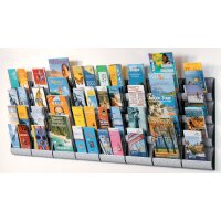 PAPERFLOW Porte-brochures mural Integral, A4, gris alu