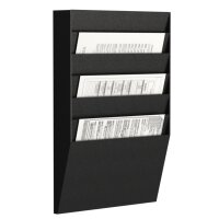 PAPERFLOW Trieur mural, 6 compartiments, A4 paysage, gris