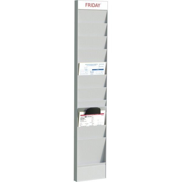 PAPERFLOW Wand-Büroplaner, 10 Fächer, A4, Zusatzelement