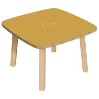 PAPERFLOW Beistelltisch "WOODY", aus massivem Holz, weiss