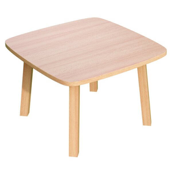 PAPERFLOW Beistelltisch "WOODY", aus massivem Holz, gelb