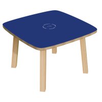 PAPERFLOW Beistelltisch "WOODY", aus massivem Holz, gelb