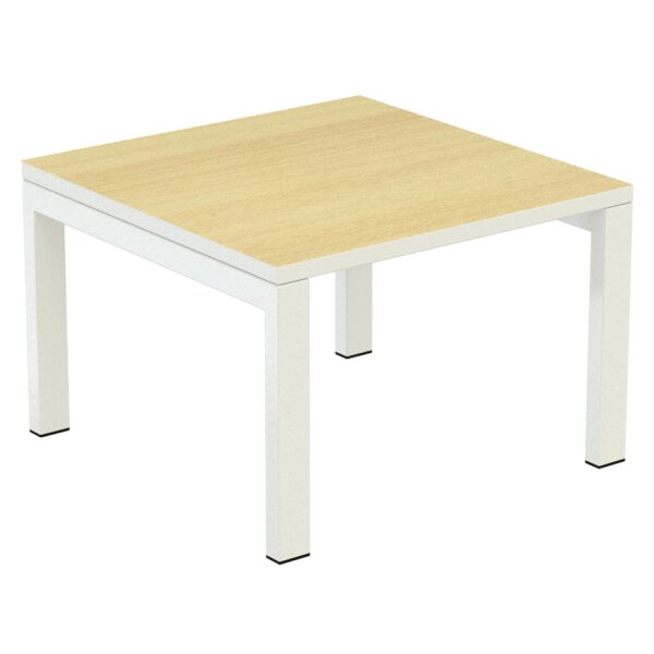 PAPERFLOW Beistelltisch easyDesk, quadratisch, buche weiss