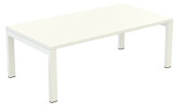 PAPERFLOW Table basse easyDesk, rectangulaire, blanc / blanc