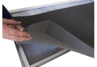 PAPERFLOW Cloison easyScreen, surface textile, noir