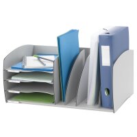 PAPERFLOW Ablagesystem S, 4 Fächer, grau