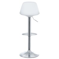PAPERFLOW Chaise de bar BOBBA, ensemble de 2, blanc