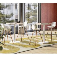 PAPERFLOW Barhocker "STEELWOOD", 2er Set, schwarz