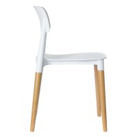 PAPERFLOW Chaise visiteur GLAMWOOD, ensemble de 2, blanc