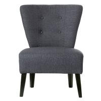 PAPERFLOW Fauteuil visiteur Brighton, gris / noir