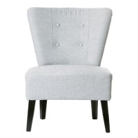 PAPERFLOW Fauteuil visiteur Brighton, gris / noir
