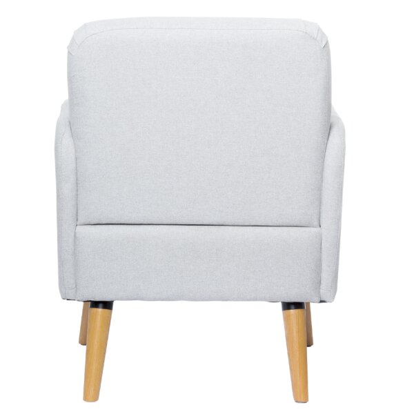 PAPERFLOW Fauteuil visiteur Brooks, gris