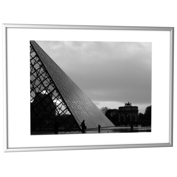 PAPERFLOW Aluminium-Bilderrahmen, DIN A4, silber