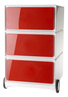 PAPERFLOW Caisson mobile easyBox, 3 tiroirs, blanc / vert