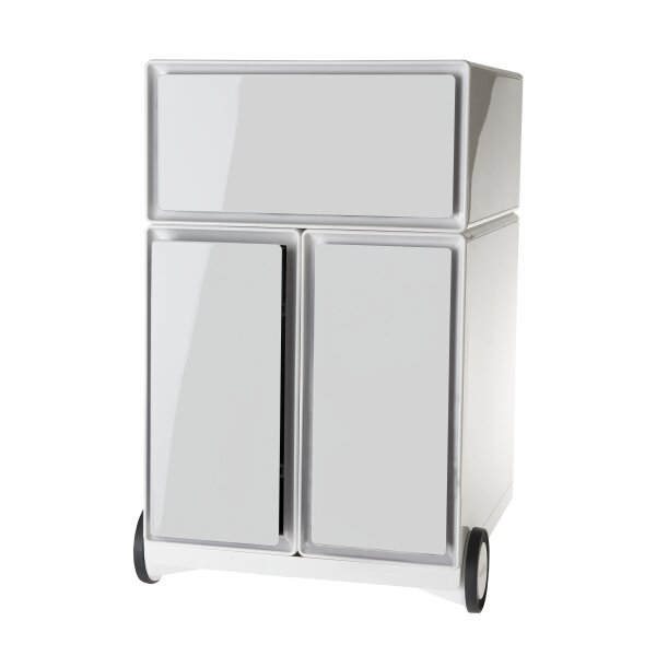 PAPERFLOW Caisson mobile easyBox, 1 tiroir, blanc / orange