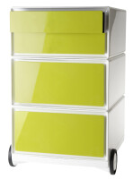 PAPERFLOW Caisson mobile easyBox, 4 tiroirs, blanc / noir