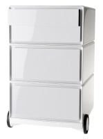 PAPERFLOW Caisson mobile easyBox, 4 tiroirs, blanc/rouge