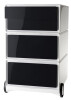 PAPERFLOW Caisson mobile easyBox, 4 tiroirs, blanc/rouge