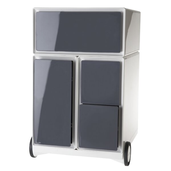 PAPERFLOW Rollcontainer easyBox, 1 Schub, weiss anthrazit