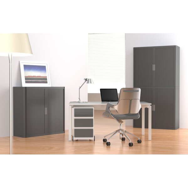 PAPERFLOW Rollcontainer easyBox, 1 Schub, weiss anthrazit