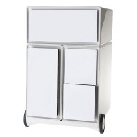 PAPERFLOW Caisson mobile easyBox, 1 tiroir, blanc / rouge