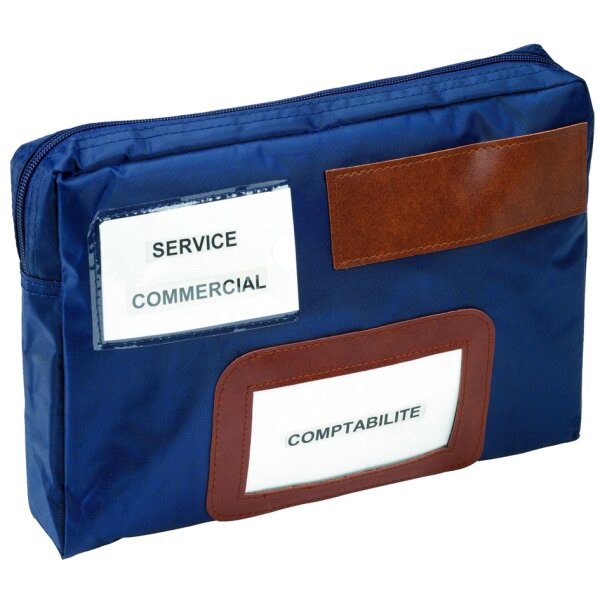 ALBA Banktasche "POCAIS" mit Dehnfalte, Polyester, blau